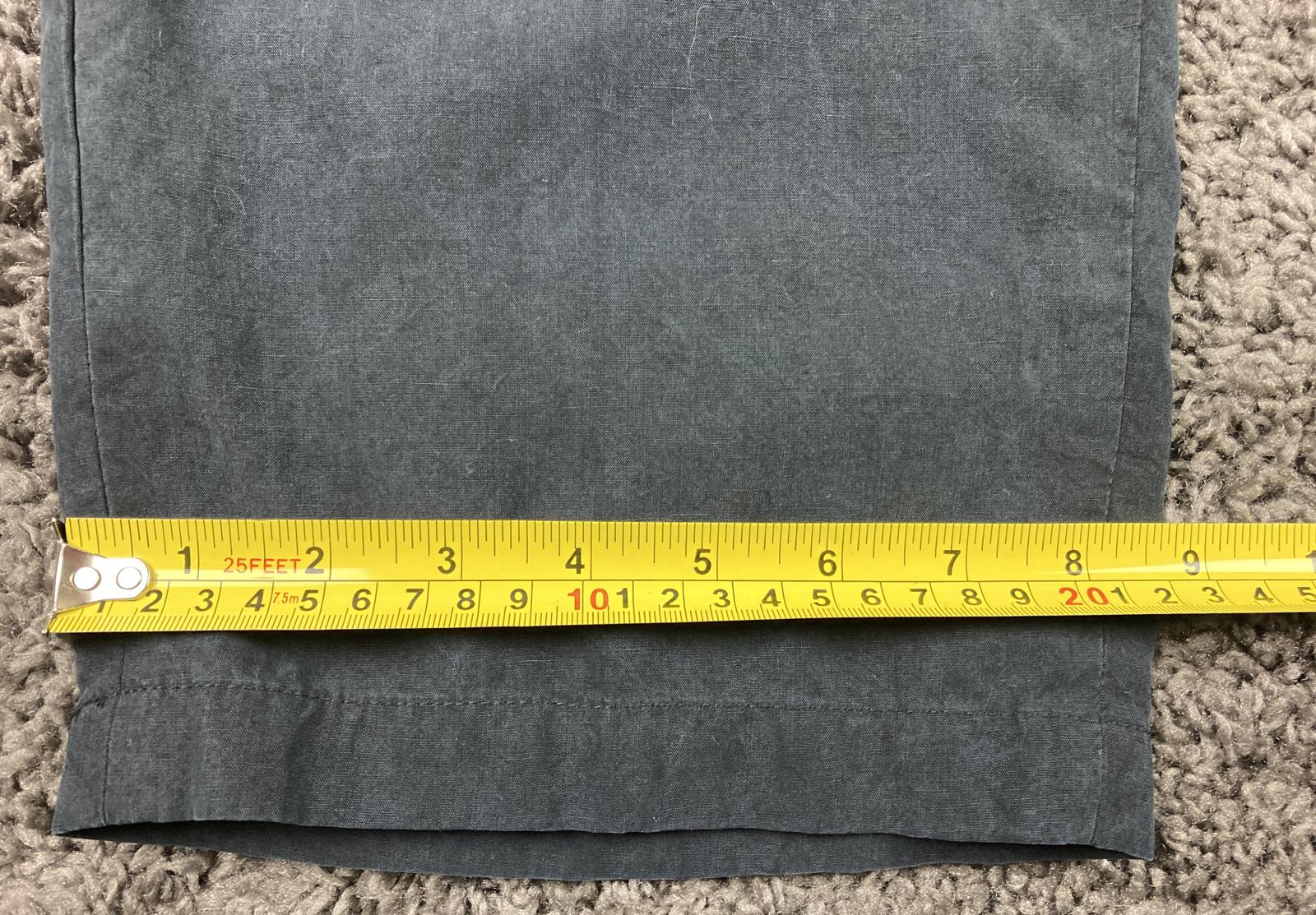 Armani Collezioni Pants Mens Black Poly Tencel Blend Dress Trousers Sz 35x33