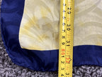 Renoir Art Scarf Dance at Bougival Blue Yellow Sz 34x32