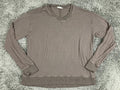 Splendid Eco Supersoft Pullover Sweatshirt Womens Brown Crew Neck Sz Medium