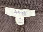 Splendid Eco Supersoft Pullover Sweatshirt Womens Brown Crew Neck Sz Medium