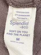 Splendid Eco Supersoft Pullover Sweatshirt Womens Brown Crew Neck Sz Medium