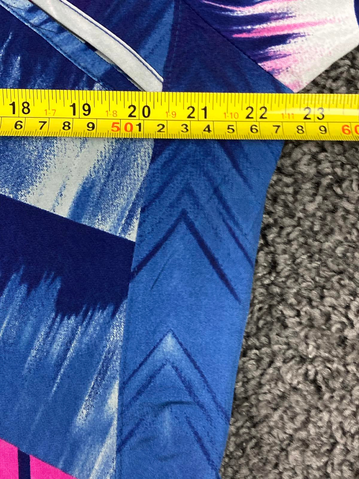 Jamie Sadock 1/4 Zip Pullover Abstract Print Stretch Golf Top Sz XL