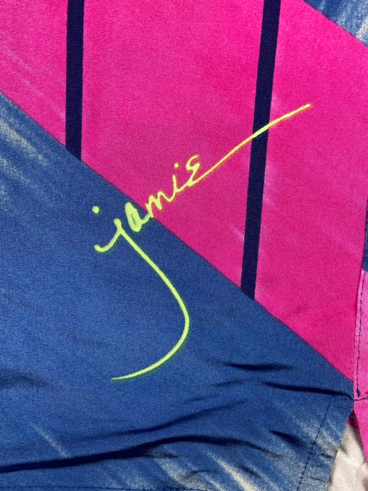 Jamie Sadock 1/4 Zip Pullover Abstract Print Stretch Golf Top Sz XL