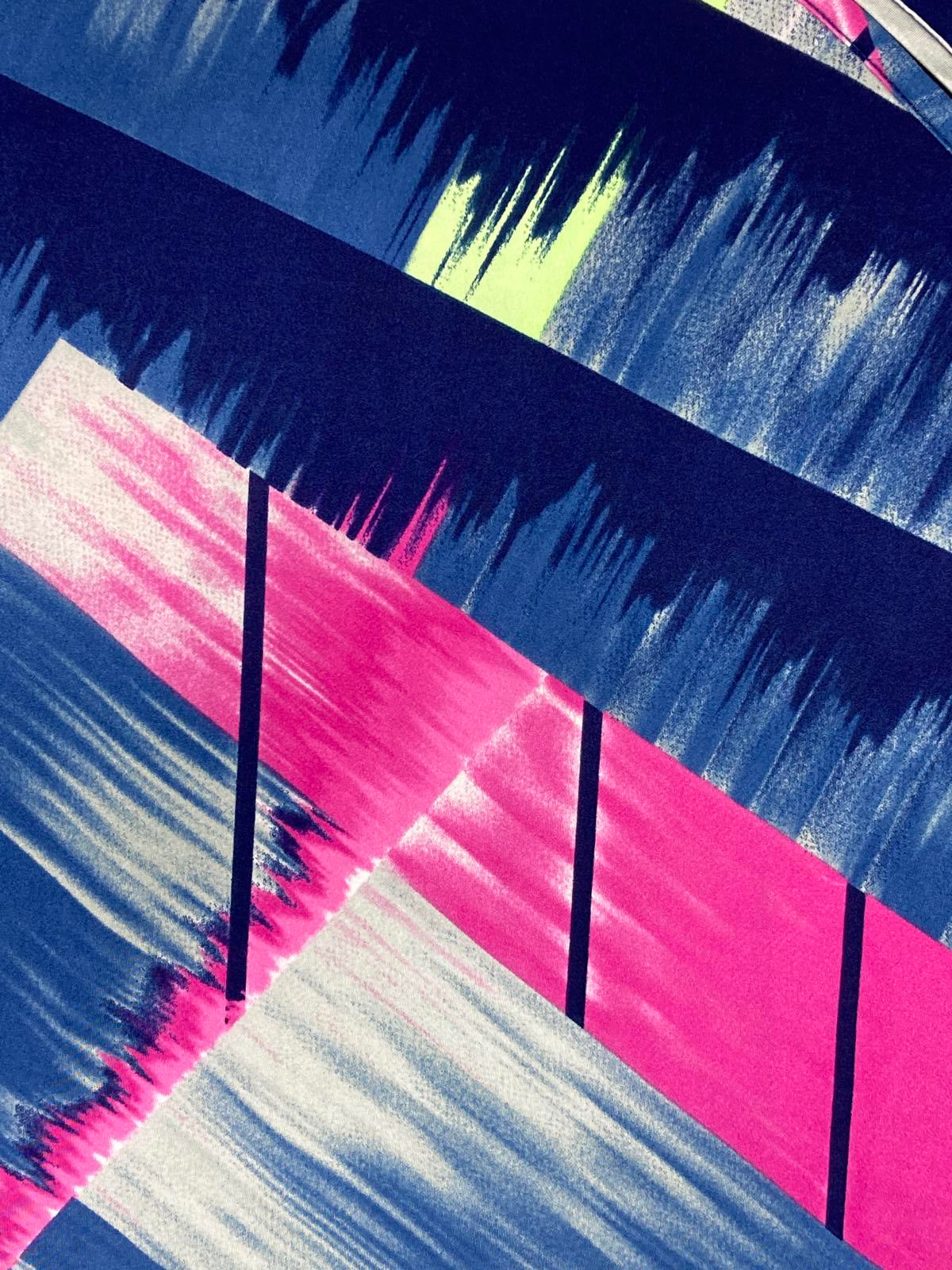 Jamie Sadock 1/4 Zip Pullover Abstract Print Stretch Golf Top Sz XL