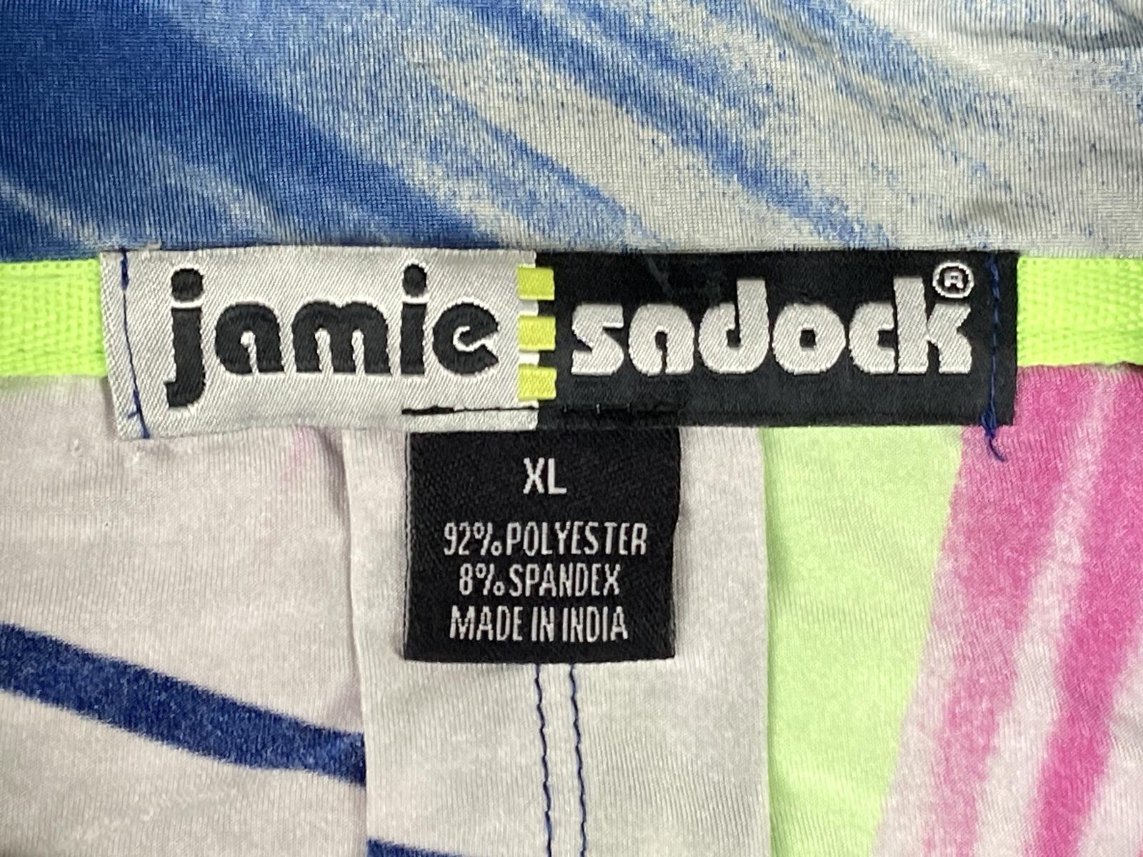 Jamie Sadock 1/4 Zip Pullover Abstract Print Stretch Golf Top Sz XL