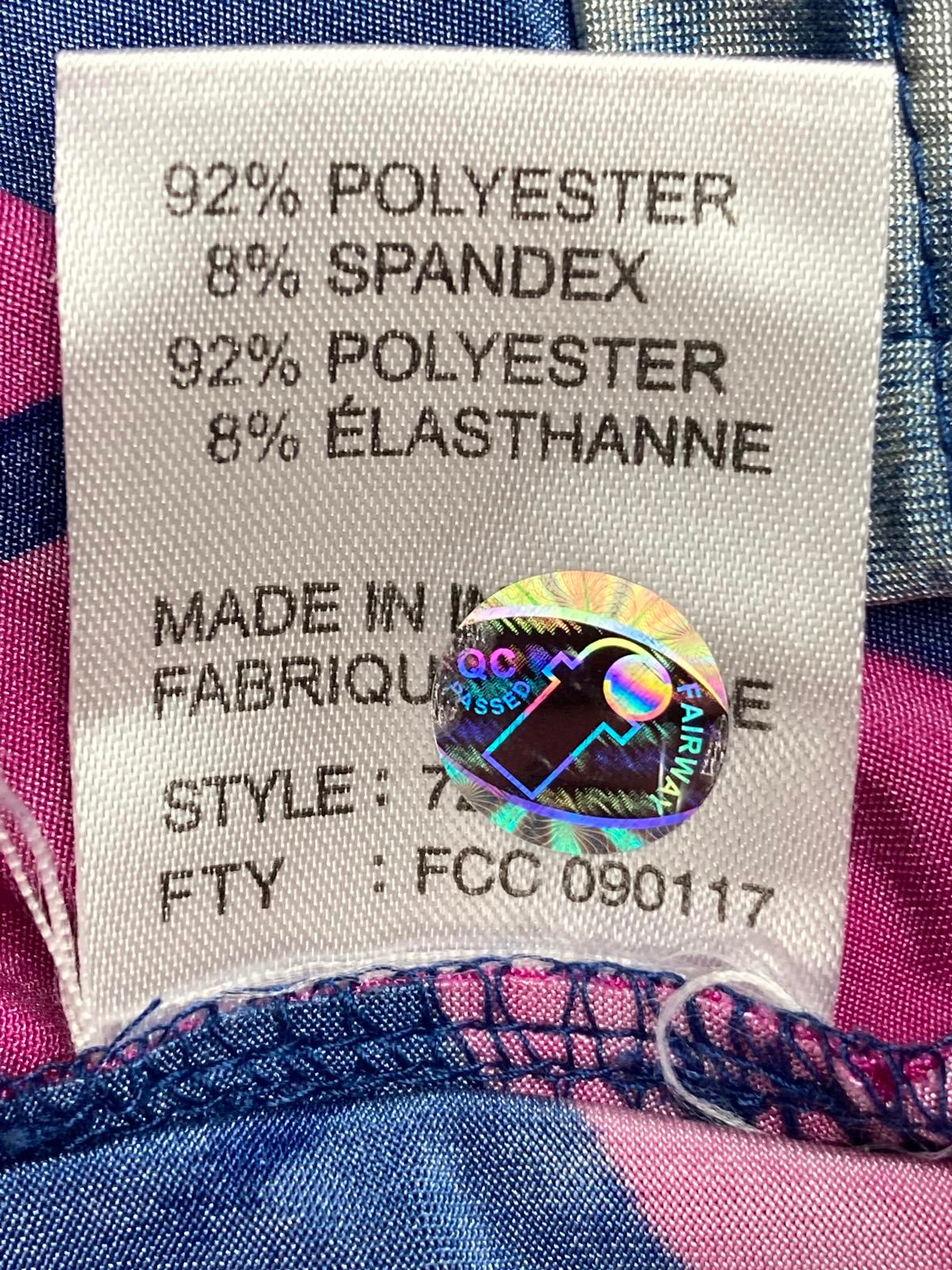 Jamie Sadock 1/4 Zip Pullover Abstract Print Stretch Golf Top Sz XL