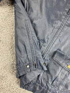 Vintage LawPro Navy Quartermaster Jacket Large NASA Apollo Patches