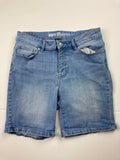 Route 66 Women’s Bermuda Jean Shorts Size 12 Light Wash Stretch Denim Mid Rise