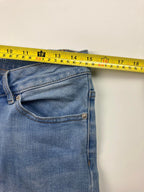 Route 66 Women’s Bermuda Jean Shorts Size 12 Light Wash Stretch Denim Mid Rise