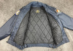 Vintage LawPro Navy Quartermaster Jacket Large NASA Apollo Patches