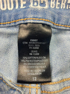 Route 66 Women’s Bermuda Jean Shorts Size 12 Light Wash Stretch Denim Mid Rise