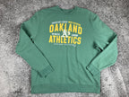 Oakland Athletics Sweatshirt Men's Green A's MLB Fanatics Crewneck Sz 2XL