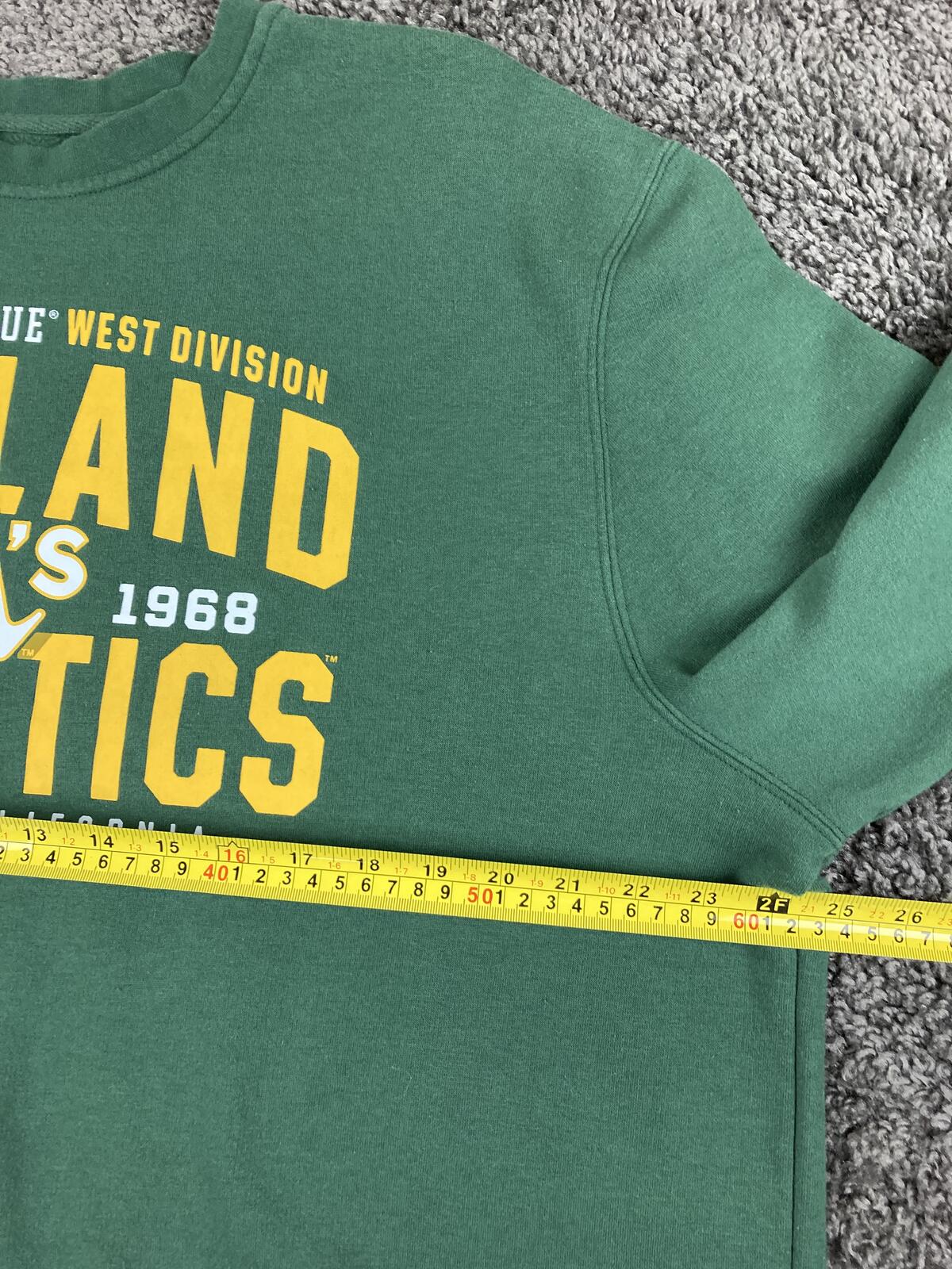 Oakland Athletics Sweatshirt Men's Green A's MLB Fanatics Crewneck Sz 2XL