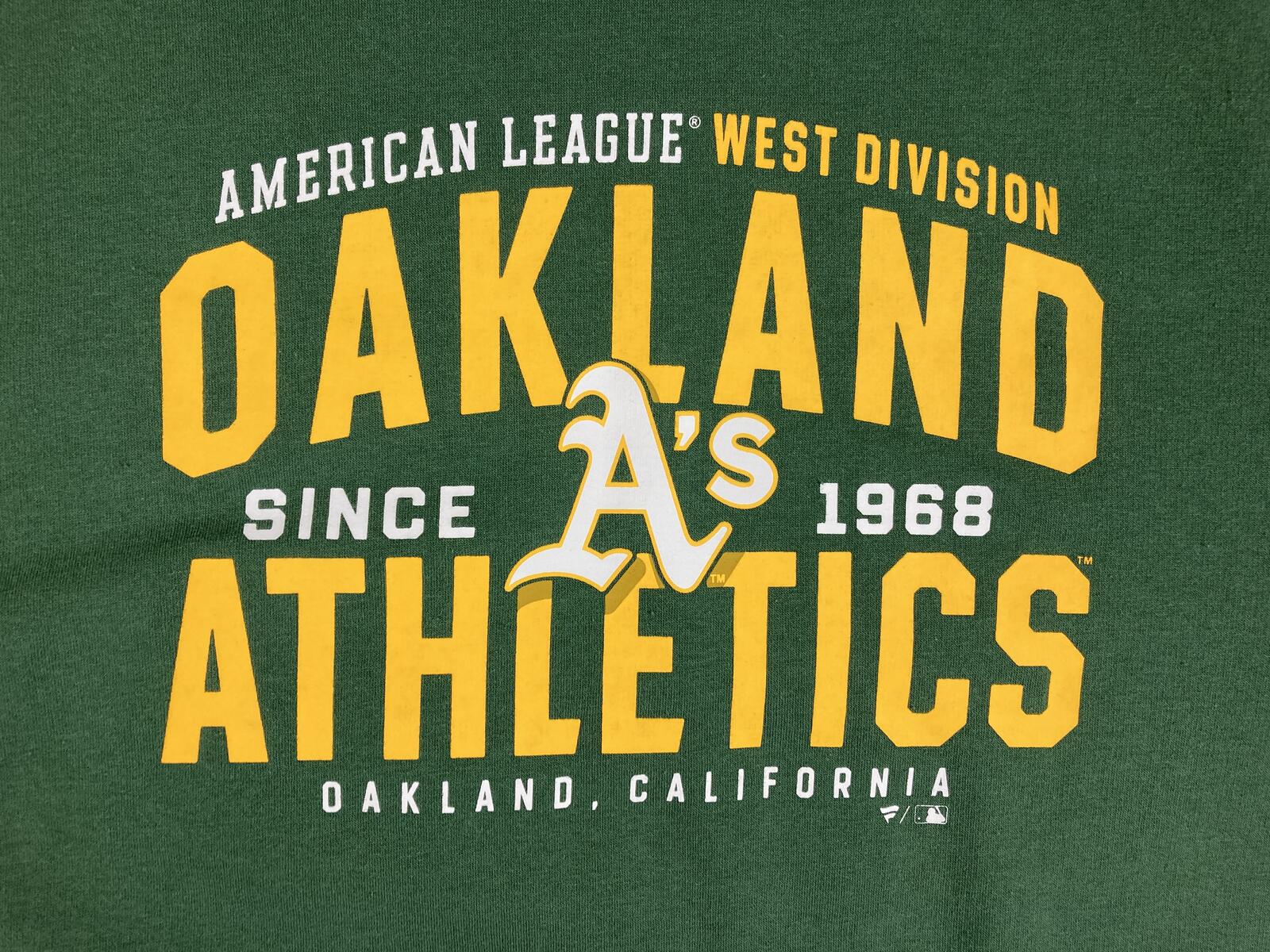 Oakland Athletics Sweatshirt Men's Green A's MLB Fanatics Crewneck Sz 2XL