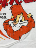 D.A.R.E. Keeping Kids Off Drugs Daren the Lion Graphic T-Shirt White Sz  L