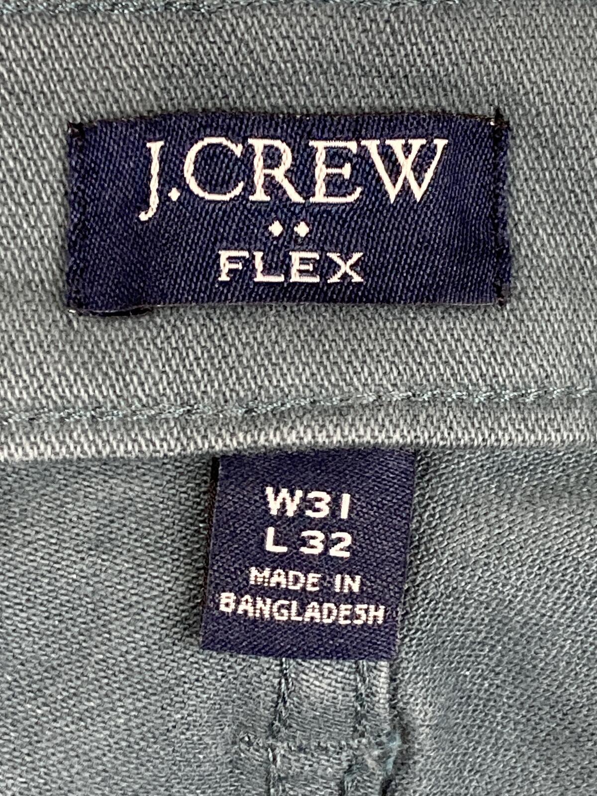 J.Crew Men’s Flex Straight Fit Pants Sage Green Sz 31x32