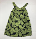 Hula Bay Green Leaf Print Sleeveless Rayon Tunic Women’s Size S-6