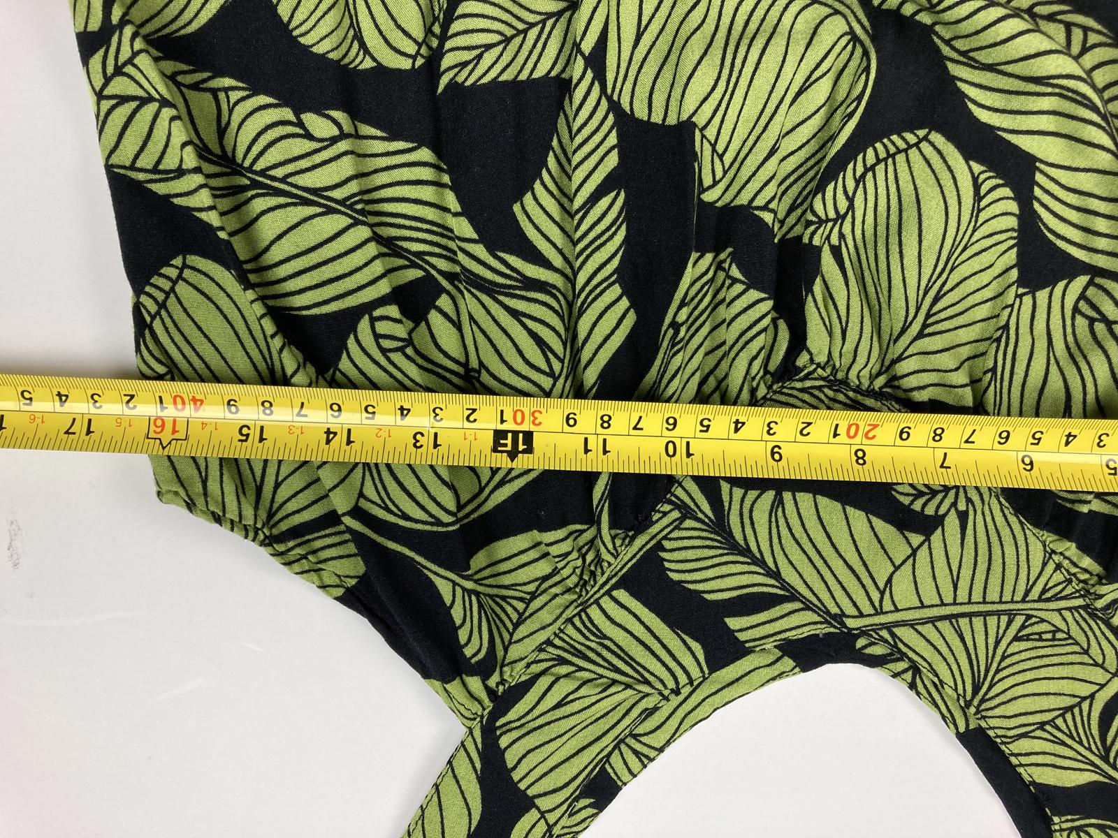 Hula Bay Green Leaf Print Sleeveless Rayon Tunic Women’s Size S-6