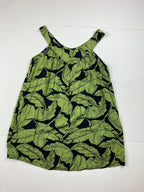 Hula Bay Green Leaf Print Sleeveless Rayon Tunic Women’s Size S-6