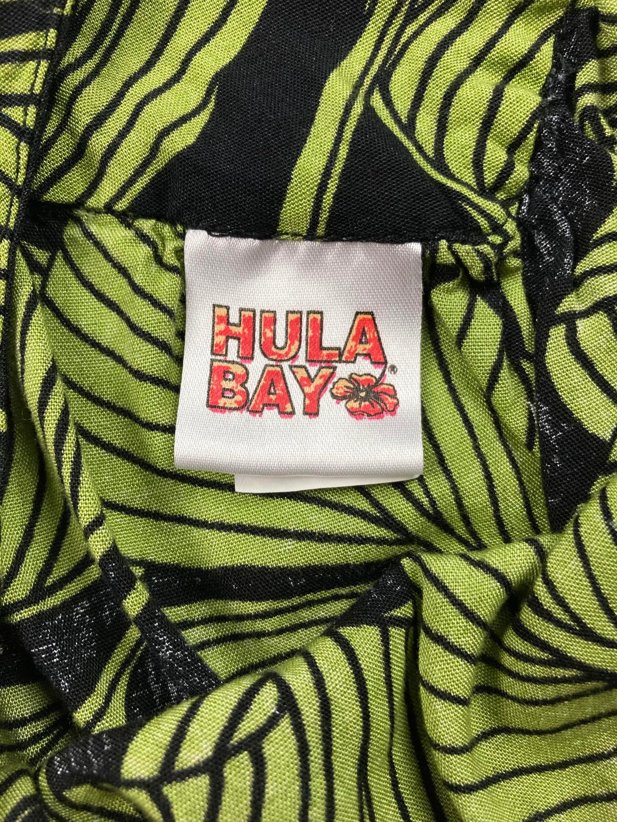 Hula Bay Green Leaf Print Sleeveless Rayon Tunic Women’s Size S-6
