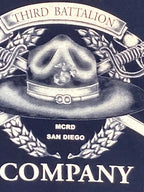 Lima Company 3rd Battalion MCRD San Diego Hoodie Navy Men's Size Large