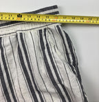 Maeve by Anthropologie Linen Cotton Blend Black & White Striped Shorts Size L