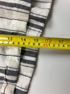 Maeve by Anthropologie Linen Cotton Blend Black & White Striped Shorts Size L
