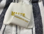Maeve by Anthropologie Linen Cotton Blend Black & White Striped Shorts Size L