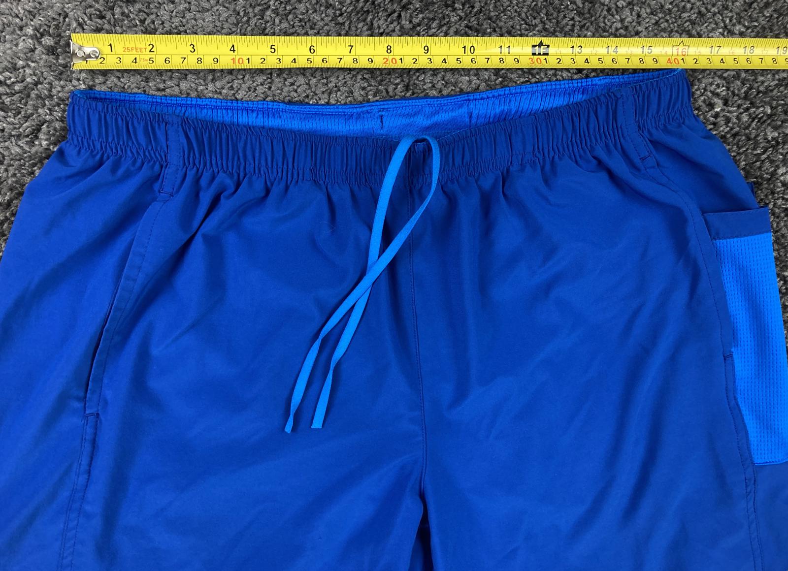 REI Co-op Mens Blue Lined Stretch Running Shorts Pockets Size L