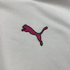 Puma Women’s Golf Polo Shirt White Pink Collar US Sz XXL