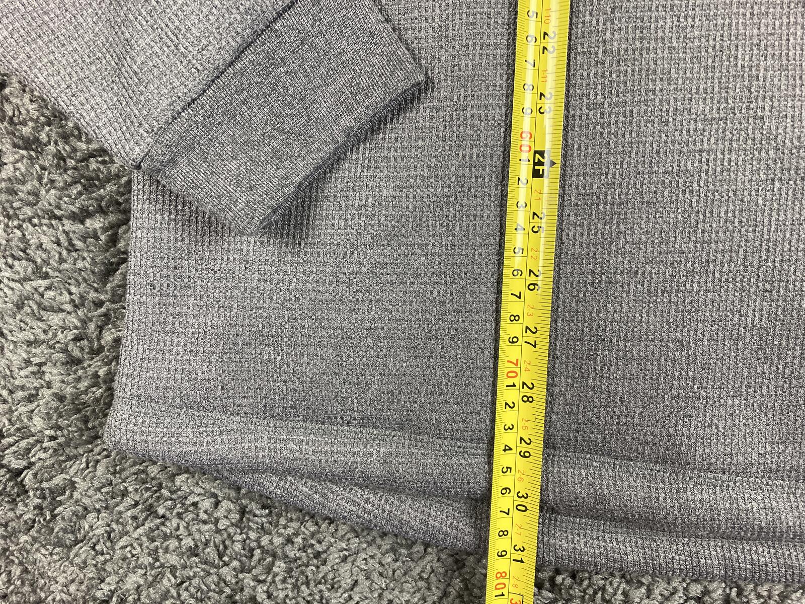 BC Clothing Co Heritage Mens Gray Waffle Knit Sherpa Lined Crewneck Sweater XL
