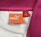 Puma Women’s Golf Polo Shirt White Pink Collar US Sz XXL
