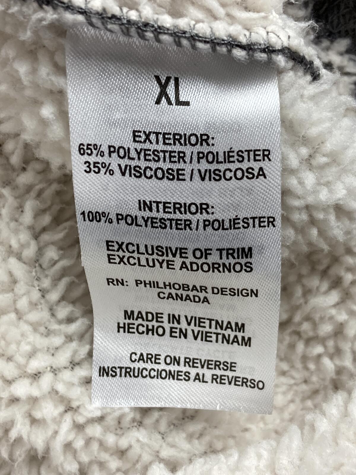 BC Clothing Co Heritage Mens Gray Waffle Knit Sherpa Lined Crewneck Sweater XL