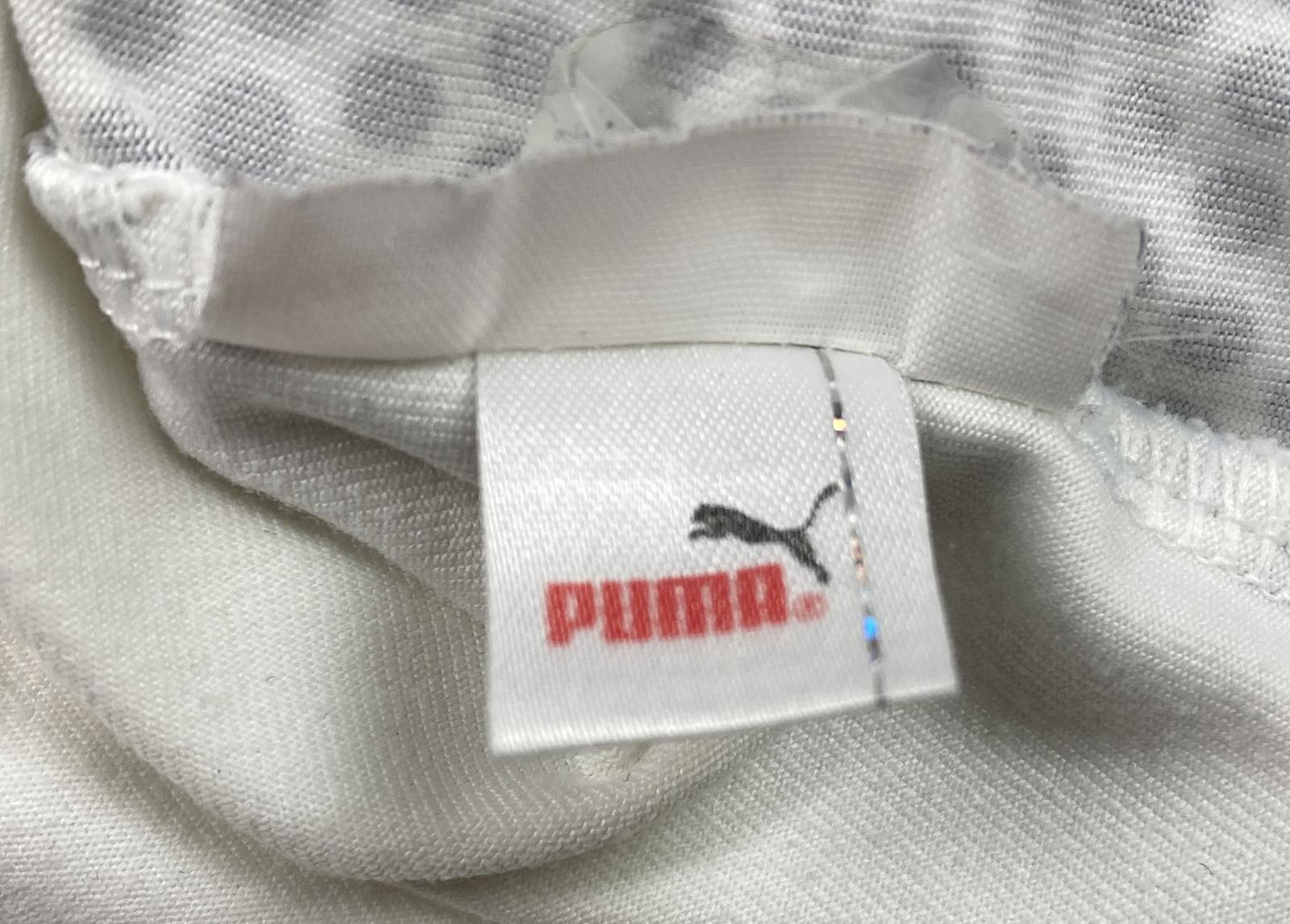 Puma Women’s Golf Polo Shirt White Pink Collar US Sz XXL