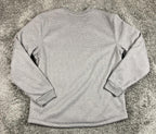 BC Clothing Co Heritage Mens Gray Waffle Knit Sherpa Lined Crewneck Sweater XL