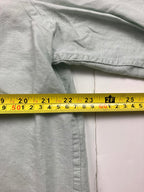 ZARA Men’s Shirt Size Large Linen Cotton Button-Down Sage Green Long Sleeve