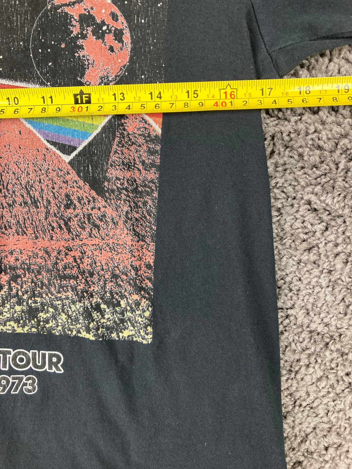 Pink Floyd Dark Side Of The Moon Graphic T Shirt Black World Tour Cotton Size S