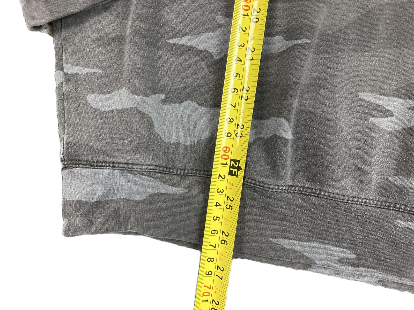 Athleta Studio to Street Camo Sweatshirt Womens Gray Camouflage Pullover Sz M