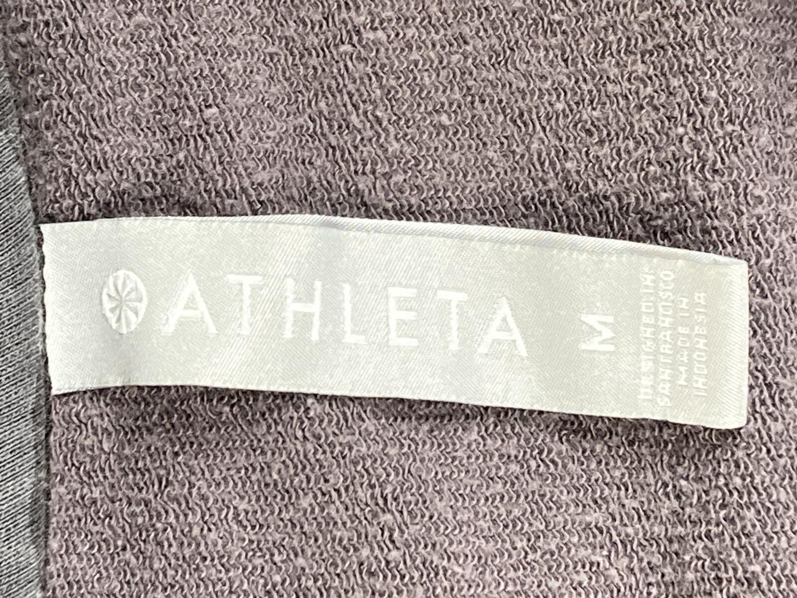 Athleta Studio to Street Camo Sweatshirt Womens Gray Camouflage Pullover Sz M
