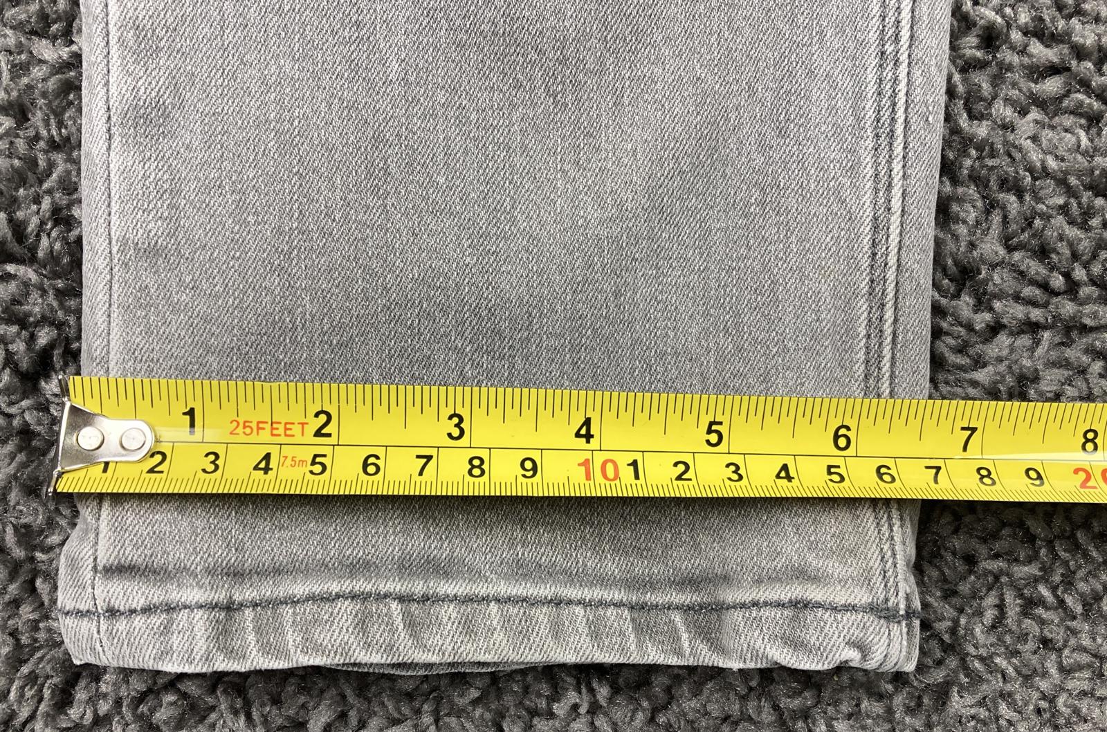 Volcom Vorta Slim Straight Jeans Mens  Gray Light Wash Denim Skate Size 31x29