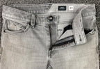 Volcom Vorta Slim Straight Jeans Mens  Gray Light Wash Denim Skate Size 31x29