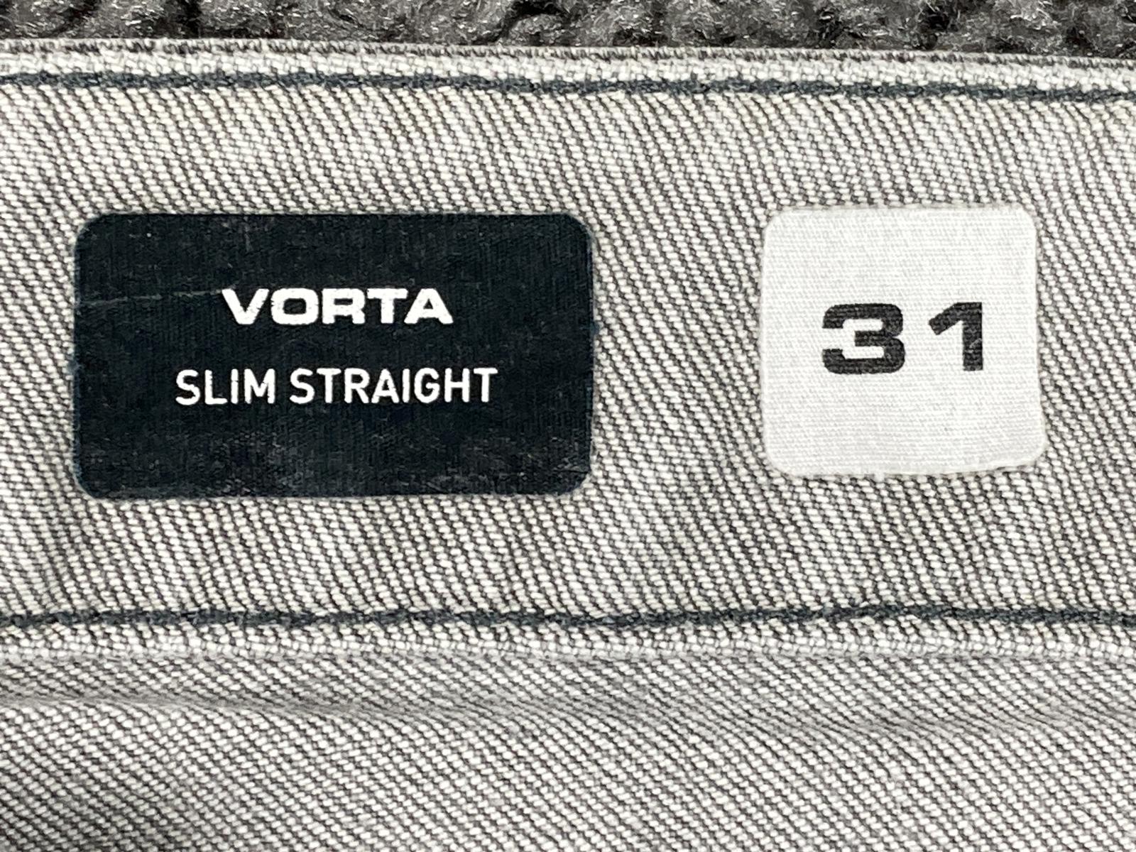 Volcom Vorta Slim Straight Jeans Mens  Gray Light Wash Denim Skate Size 31x29