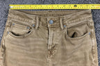American Eagle AirFlex+ Jeans Men's Khaki Slim Straight Stretch Sz 28x30
