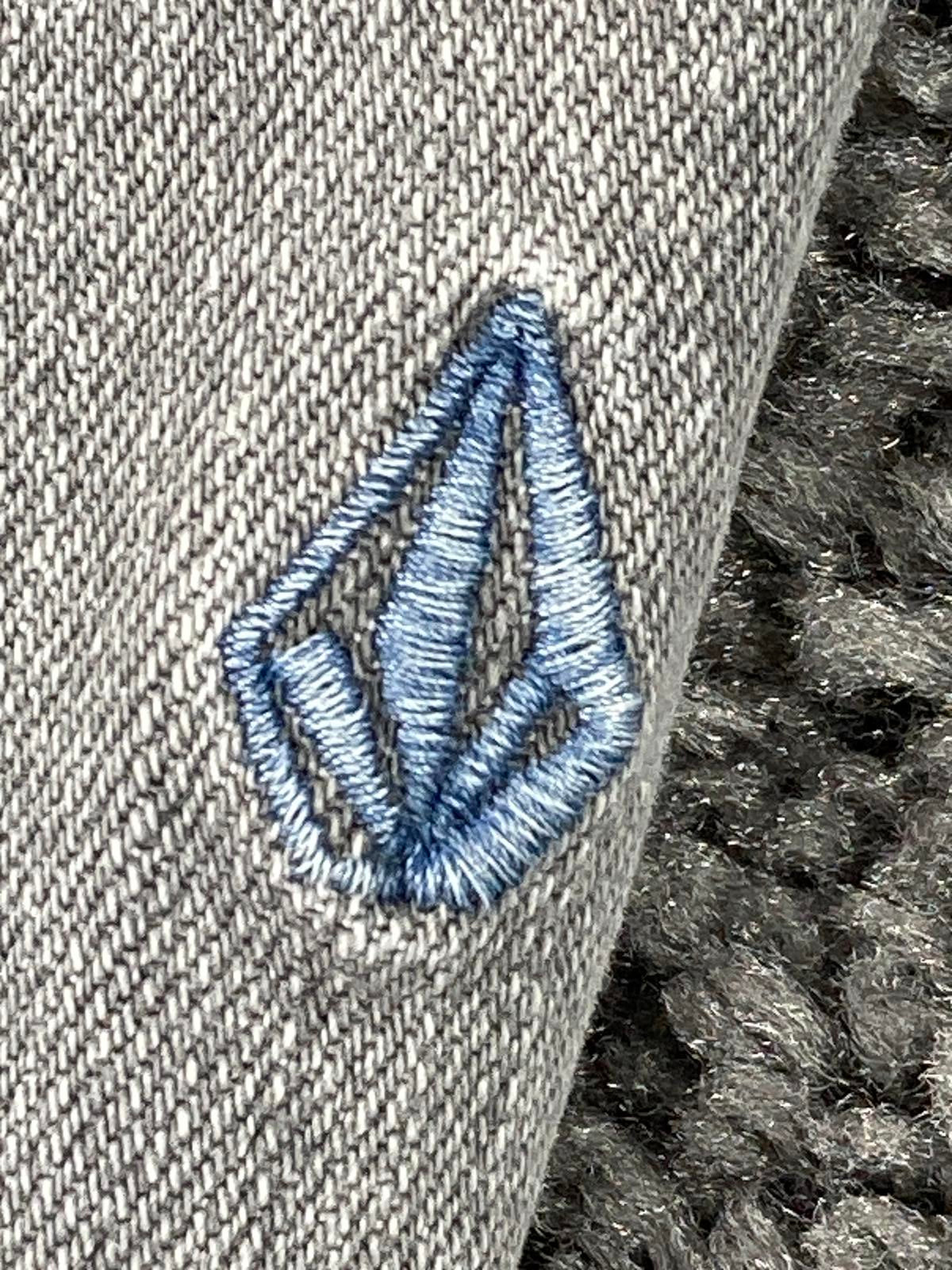 Volcom Vorta Slim Straight Jeans Mens  Gray Light Wash Denim Skate Size 31x29