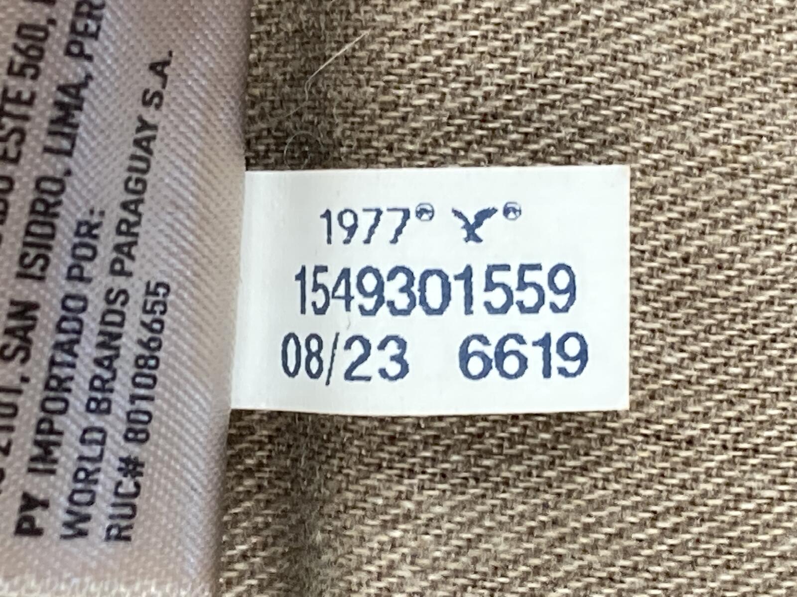American Eagle AirFlex+ Jeans Men's Khaki Slim Straight Stretch Sz 28x30