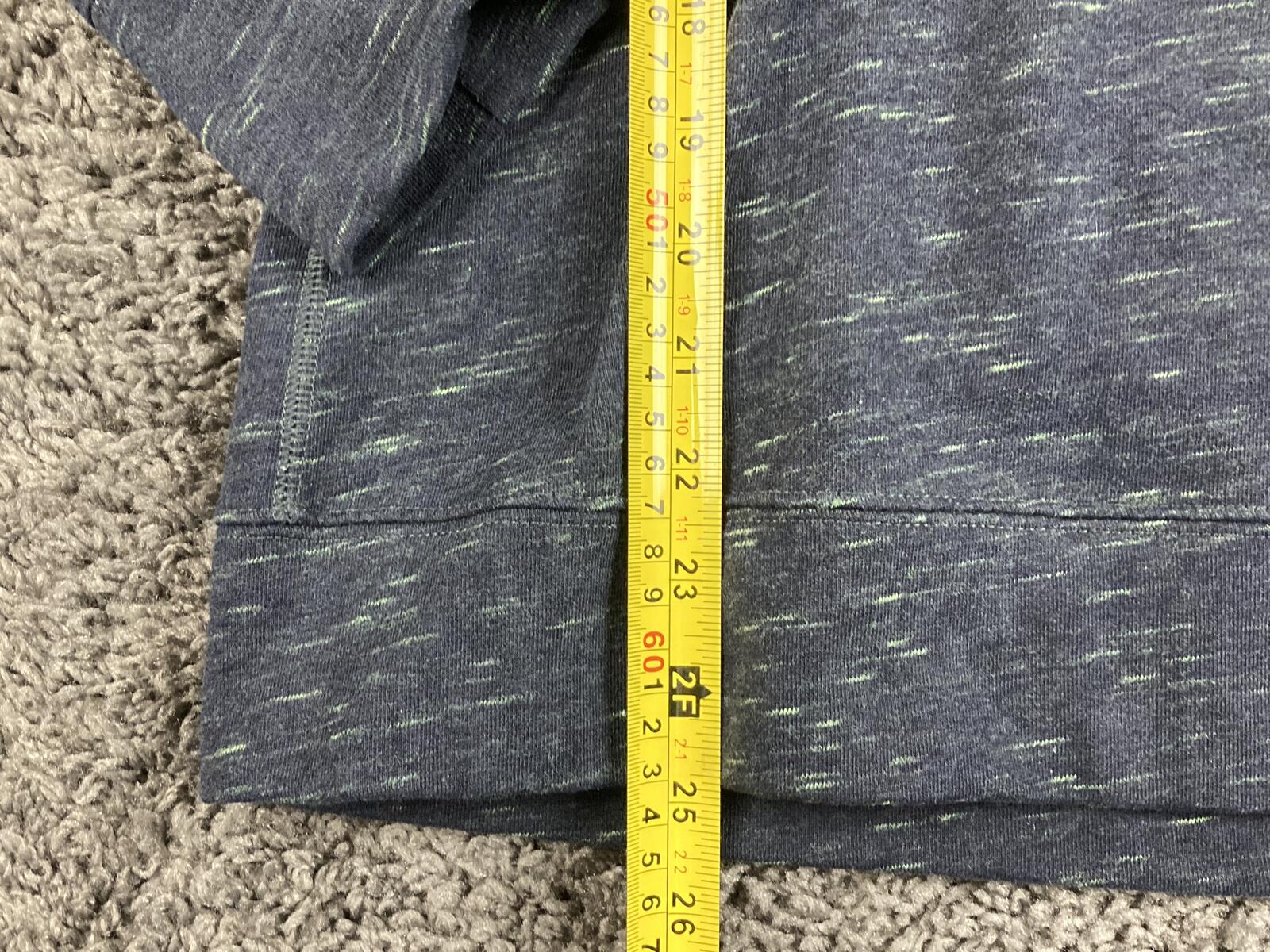 Nike Dri-FIT Womens Crewneck Sweatshirt Pullover Gray Blue Space Dye Pocket  XL