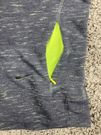 Nike Dri-FIT Womens Crewneck Sweatshirt Pullover Gray Blue Space Dye Pocket  XL