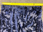 CLIO Velvet Floral Maxi Skirt Womens Medium Navy Blue
