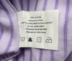David Donahue Trim Fit Dress Shirt Mens Size 16 34/35 Lavender Pinstripe Cotton