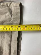 Disney Parks Mickey Mouse Chino Shorts Men Sz 30 Khaki Beige Embroidered Zip Fly